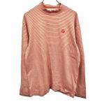  Paradiso PARADISO Golf футболка окантовка mok шея Logo вышивка длинный рукав хлопок × поли L orange orange × Heather бежевый мужской 