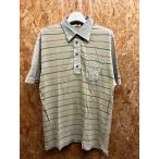  Harley Hurley тонкий рубашка-поло трикотаж с коротким рукавом одна сторона мульти- окантовка неизвестен ( ширина плеча 45cm) оттенок зеленого ( серый ..) мужской 