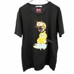 ユニクロ モンクロ UT×MT UNIQLO MONQLO Tシャツ モンスターハンターポータブル3rd モンハン イラスト 半袖 綿100% M ブラック 黒 メンズ