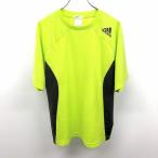 adidas Adidas S мужской спорт рубашка футболка боковой . сетка ткань Logo короткий рукав поли 100% желтый зеленый × угольно-серый желтый зеленый 