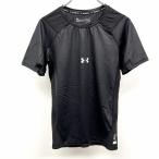 UNDER ARMOUR Under Armor L женский ( мужской?) бейсбол BASEBALL нижняя рубашка сетка короткий рукав нейлон × полиуретан черный чёрный 