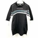 PARADISO Paradiso M мужской Golf mok шея футболка Logo вышивка короткий рукав поли × хлопок × нейлон черный × голубой × белый × серый чёрный 