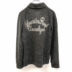 Luv maison Rav mezzo n46 мужской шерсть Like cut and sewn кардиган шаль цвет двусторонний Британия знак вышивка длинный рукав акрил 100%me Ran ji серый 