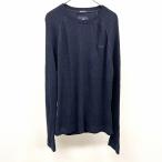 ショッピングホリスター ホリスター リブニット セーター 長袖 薄手 マッスルフィット ラグラン 鳥の刺繍 丸首 綿×ビスコースなど XL 杢青 メンズ(レディース？)