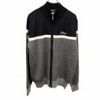 TITLEIST Golf немного тонкий вязаный блузон Zip выше свитер . примерно . подкладка имеется длинный рукав акрил × шерсть M серый серый × чёрный × белой серии мужской 