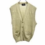  Jack ni Class JACK NICKLAUS Golf лучший кардиган sheb long ja карта V шея лен × акрил M бежевый зеленый мужской 