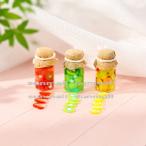 [1 пункт только распродажа ][3 выбор цвета возможно ] миниатюра фрукты бутылка кукольный дом миниатюра еда стеклянная бутылка полимер модель 1/6 1/12 кукла мелкие вещи 