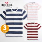 ホリスター メンズ マストハブ ボーダープリントクルーネック半袖Tシャツ Hollister Must Have Tee ストライププリント 3カラー