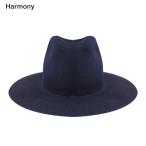 HARMONY (ハーモニー) ARMEN WOOL FELT HAT (NAVY)  [ハット/フェドラ/ワイドブリム/中折れ/UNISEX] [ネイビー]