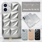 iPhoneケース iPhone16 iPhone16e 16Pro iPhone15 14 13 15Pro スマホケース 背面型 カード収納 ミラー付 背面収納 SNS 人気 もこもこ 鏡 レザー 大人 可愛い
