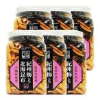 Yahoo! Yahoo!ショッピング(ヤフー ショッピング)6個 柿の種 紀州梅と北海昆布 200g   （D）