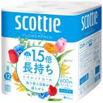  Scotty цветок упаковка 1.5 раз долговечный туалет to бумага 75m одиночный 8 roll 15355 Scotty (D)