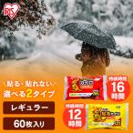 カイロ 貼るカイロ 貼らないカイロ レギュラー 60枚入り サイズ（10枚×6袋) 使い捨て 備蓄 防寒 寒さ対策 まとめ買い
