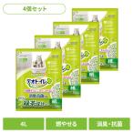 ショッピングデオトイレ (4個セット)ユニチャーム 取替サンド デオトイレ 飛び散らない緑茶成分入り消臭サンド 4L unicharm