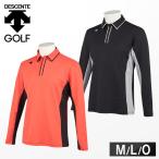 デサント ゴルフウェア メンズ 秋 冬 長袖 セーター 防寒 ゴルフ スペクターストレッチ切り替えシャツ DGMSJB06 デサント (D)