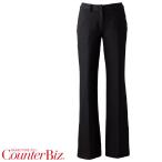 パンツ 接客 制服 ユニフォーム WP869-8 女性用 レディース ブーツカット 股上浅め 日本製 ブラック おもてなし 受付 クリニック ハネクトーン 爆買