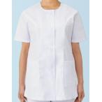 女性用白衣衿無シ FA-334  半袖 ホワイト サーヴォ