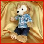 ダッフィー・シェリーメイ/コスチューム/ダッフィー用ツーピース/チェックシャツ（水色×黒）＆デニムパンツ/Duffy/ShellieMay/服