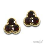 Yahoo! Yahoo!ショッピング(ヤフー ショッピング)【30％OFF】　【ボヘミアン・ガーネット】　ピアス　（シルバー925使用　24Kゴールドコーティング） ★ BOHEMIAN GARNET - Earrings - Ag 925 / Au ★