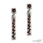 Yahoo! Yahoo!ショッピング(ヤフー ショッピング)【30％OFF】　【ボヘミアン・ガーネット】　ピアス　（シルバー925使用） ★ BOHEMIAN GARNET - Earrings - Ag 925 / Rh ★