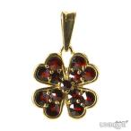 Yahoo! Yahoo!ショッピング(ヤフー ショッピング)【30％OFF】　【ボヘミアン・ガーネット】　ペンダント　（シルバー925使用　24Kゴールドコーティング） ★ GARNET - Pendant - Ag 925 / Au ★