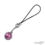Yahoo! Yahoo!ショッピング(ヤフー ショッピング)PRECIOSA　【プレシオサ】　Livia 1　携帯ストラップ　（フューシャ色） ★ Phone Accessory Charm - Fuchsia ★　【20％OFF】