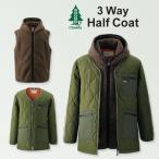 WOODS официальный боа капот лучший имеется 3WAY стеганый полупальто мужской женский уличный 