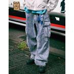 Philip Lumbang официальный super широкий Denim брюки-карго Philip Lanvin мужской женский 