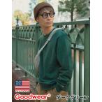 Goodwear официальный футболка мужской женский вырез лодочкой одноцветный стандартный Basic постоянный 