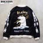 ヒューストン スカジャン メンズ HOUSTON VELVETEEN SOUVENIR JACKET (ALASKA)  51521 別珍 ジャケット スーベニアジャケット 白熊