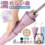 傘 16本骨 カバー付き 伸縮 伸びるカバー 防水 スライド式防水カバー付き傘 長傘 ジャンプ式 グラスファイバー 梅雨対策 晴雨兼用 レディース メンズ