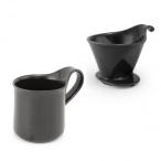 ZERO JAPAN( Zero Japan ) дриппер & Cafe кружка комплект дриппер tray есть DMZ-16 BK/BK
