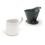 ZERO JAPAN( Zero Japan ) дриппер & Cafe кружка комплект дриппер tray есть DMZ-16 SGY/WH
