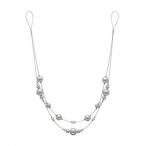 00370424to-so-(TOSO) занавески для тросик кисточка P65 pearl silver 1 шт. 