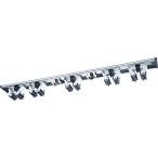 トラスコ中山(TRUSCO) ほうき・モップキャッチ 5連 ブラック 幅490×奥行35×高さ50mm ビス止めタイプ(ビス2本付) THMC5