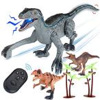 FINGUARDリモートコントロール恐竜電子RCリモートコントロール恐竜男の子用4-7ウォーキングロボットリモート恐竜ベロシラプターリモ 並行輸入