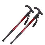  треккинг paul (pole) T type рукоятка альпинизм ходьба высокий King ( 2 шт ) (Color : Red)