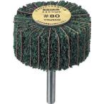 (ナイロン軸付ホイール)トラスコ ナイロンミックスホイール 外径６０Ｘ厚２５Ｘ軸６ ５個入 ８０♯ FM6025 FM6025-80