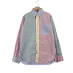 ショッピングINDIVIDUALIZED INDIVIDUALIZED SHIRTS インディビジュアライズドシャツ マルチカラーストライプシャツ 15 1/2 33 ホワイト ブルー イエロー グリーン