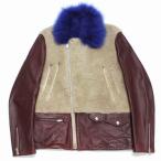 UNDERCOVER undercover 15AW мутоновое пальто байкерская куртка 3 бежевый темно-красный 