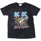 GUCCI グッチ ACDC プリント ダメージ加工 Tシャツ S チャコール