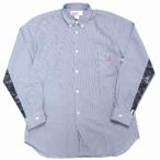 Supreme × COMME des GARCONS SHIRT 13SS L/S Gusset Shirt シャツ M ネイビー