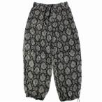 UNDERCOVER アンダーカバー 25SS ペイズリーラメ総柄SiGCヒザダーツウエストリブPT パンツ 2 ブラック