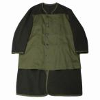 COMME des GARCONS HOMME PLUS コムデギャルソンオムプリュス 25AW ウール/ナイロンモッサ×綿チノクロス コート M カーキ