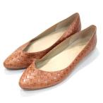 LeTalon ルタロン ポインテッドバイアスメッシュフラット パンプス