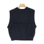 ショッピングロンハーマン TEN × Ron Herman テン ロンハーマン Cotton Knit Vest コットンニットベスト ネイビー