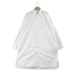 ARMEN アーメン UTILITY REGULAR COLLAR LONG SHIRT ユーティリティレギュラーカラーロングシャツ 3 ホワイト