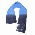 FUMIKA_UCHIDAfmi кушетка da20AW HAND KNIT STOLE PONCHO рука вязаный палантин пончо FREE голубой 