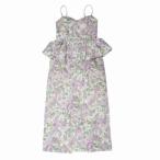 leurlogette ルールロジェット 25AW 23forest flower cotton print dress フラワー コットン プリント ドレス ワンピース 0 オフホワイト