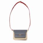 ショッピングMARNI MARNI マルニ TRUNK BAG MINI クロスボディバッグ グレー×ベージュ×レッド